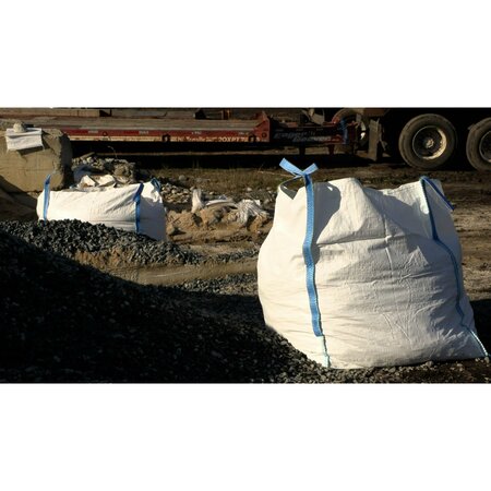 Durasack 2200 lbs. dry material Construction Trash Bags, White, 10 PK BB-40CTN-10PK